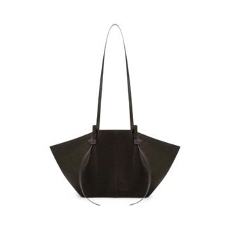 Yuzefi Tassen, Dames, Bruin, ONE Size, Leer, Mochi Tote