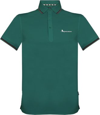 Aquascutum Unisex Logo Polo voor volwassenen (Groen)