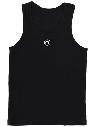 Marine Serre Tank Top A Costine Con Logo Moon