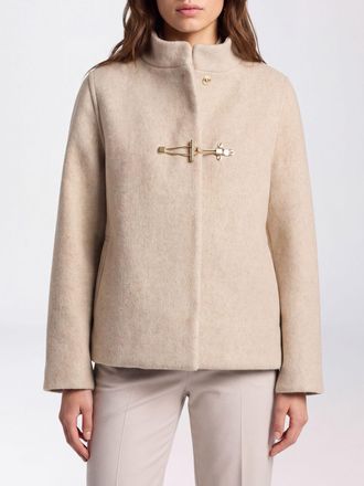 Fay Cappotto corto in lana con alamari e cappuccio amovibile in nylon