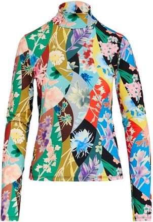 Elisabetta Franchi Top Golobo - Dames - Longsleeves - Veelkleurig - XS - Polyester - Tops