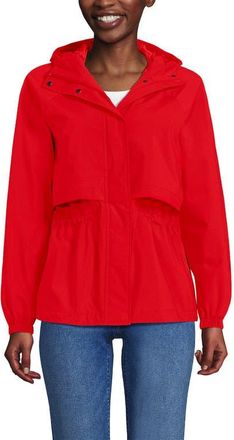 Lands End Squall Packable Rain Jacket in Coral Red at Nordstrom, Size X-Large