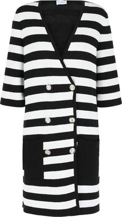 Ferragamo Double-Breasted Striped-Print Dress