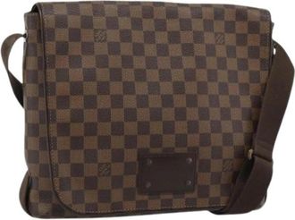 Louis Vuitton Pre-owned Damier Ebene Schoudertas - Dames - Vintage Schoudertas - Bruin - ONE Size - Vintage
