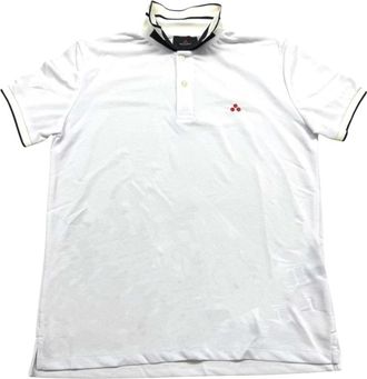 Peuterey Lichtgewicht Ademend Poloshirt - Heren - Polos - Wit - 2XL - Polyester - Tops