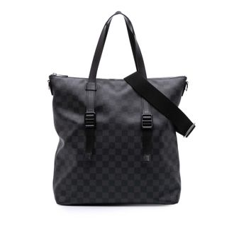 Louis Vuitton Avenue Tote Geruit Canvas