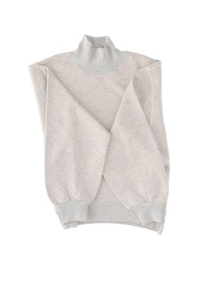 Autry Womens Cotton Turtleneck Sweatshirt