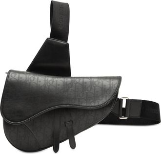 Dior Tweed handschoenen Oblique Geperforeerd Kalfsleer Galaxy Zadelhandtas