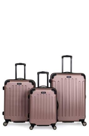 Kenneth Cole Reaction Renegade 3-Piece Lightweight Hardside Expandable Luggage Set in Rose Gold at Nordstrom Rack