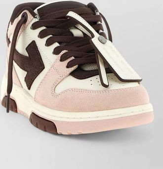 Off-white leather out of office low-top sneakers