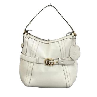 Gucci Pre-owned Shoulder Bags, female, White, Size: ONE SIZE Pre-owned Running Hobo Leather Shoulder Bag