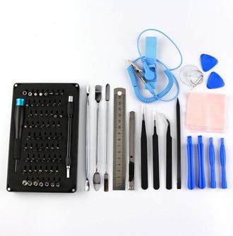 OEM 85 En 1 Pro Tech Toolkit, Kit De Herramientas, Herramientas De Apertura, Destornillador De Precisi&oacute;n Y 64 Puntas (4 Mm), Para Reparaci&oacute;n De Tel&eacute;fonos,