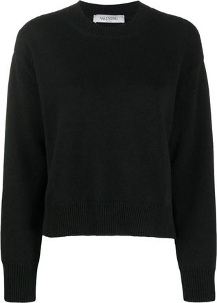 Valentino Dames, Truien, Zwart, Maat: XL Kasjmier