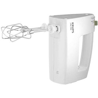 Krups Batidora F60814 Con Ajuste De Potencia Autom&aacute;tico, Regulaci&oacute;n De Velocidad Sin Niveles, Nivel Turbo, 500 W, Color Blanco