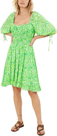 Hale Bob Hale Bob Ruffle Trim Mini Dress