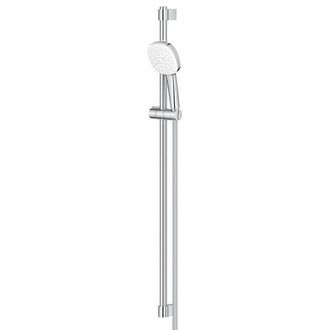 GROHE Tempesta 110 Cube Glijstangset - 90cm - vierkante handdouche - 3 straalsoorten - gladde doucheslang - chroom