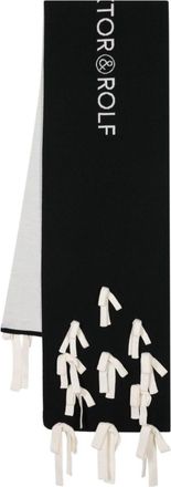 Viktor & Rolf Sciarpa con logo jacquard - Nero