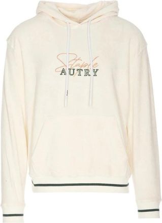 Autry Chenille Staple Hoodie - Heren - Hoodies - Beige - 2XL - Katoen - Hoodies & sweatvesten