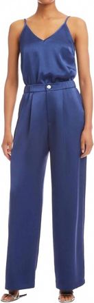 Fifteen Twenty Carys Satin Cami In Deep Blue