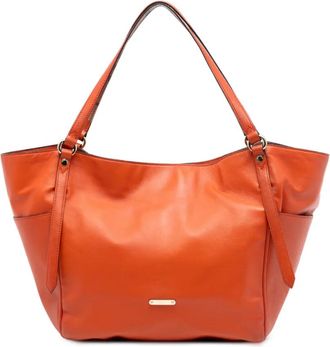 Burberry 2000-2017 Small Leather Canterbury tote bag - Arancione