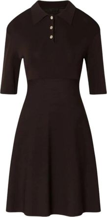 Liu Jo Ecs Abito Maglia - Dames - Kleedjes - Bruin - L - Kleedjes