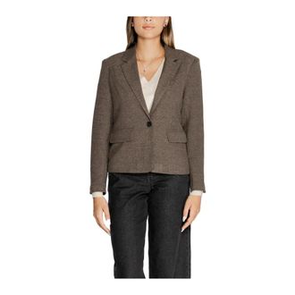 Only Black Marl Blazer Long Sleeves