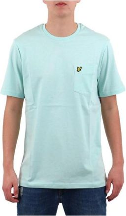 Lyle & Scott Klassiek T-shirt met korte mouwen en borstzakje - Heren - T-shirts - Groen - 2XL - Katoen - Tops