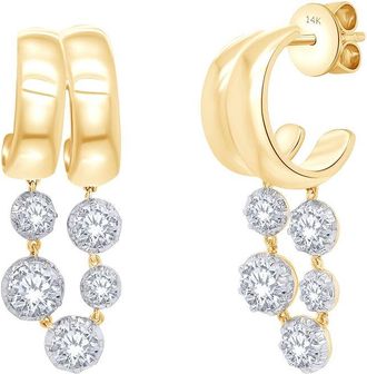 Meira T 14K 2.00 Ct. Tw. Lab-Grown Diamond Earrings