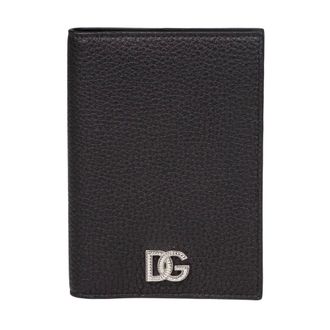 Dolce & Gabbana Calfskin Passport Holder - male - Dolce & Gabbana - Wallets & Cardholders - Black - ONE SIZE - Accessories