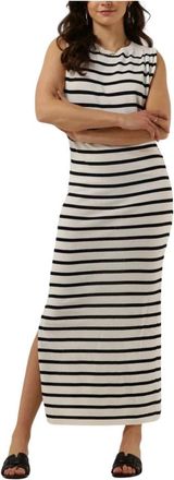 Semicouture Witte Maxi Jurk Scdanielle - Dames - Kleedjes - Wit - XS - Kleedjes