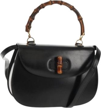 Gucci Pre-owned Vintage Handtas - Dames - Vintage Handtas - Zwart - ONE Size - Leer - Vintage
