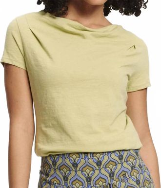 Tranquillo Giina Jersey Top In Fennel Green