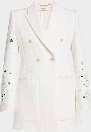 Chloé Embroidered Spongy Jacquard Jacket