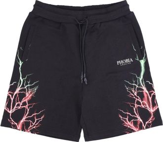 Phobia Archive Lightning Shorts - Heren - Korte Broeken - Zwart - L - Katoen - Korte Broeken