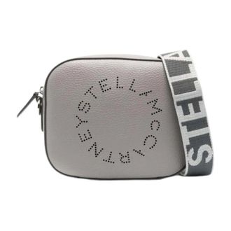 Stella McCartney Stella McCartney, Cross Body Bags, female, Gray, Size: ONE SIZE Logo Camera Crossbody Bag