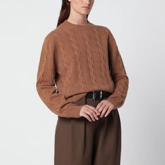 Ami Maglione camel in lana merino