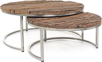 BIZZOTTO Set of 2 Rafter low tables