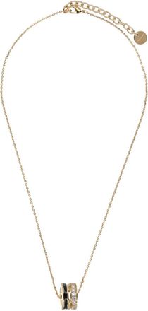Ferragamo Intertwined Rings Brass Enamel Necklace