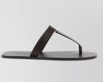 Saint Laurent leather babylone thong sandals
