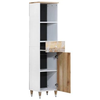 Berkfield Home Beautiful Bathroom Cabinet 38x33.5x160 cm Solid Wood Mango in Brown