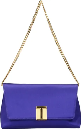 Tom Ford Purple Satin Clutch Womens Bag