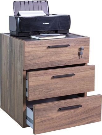 Composad Cassettiera davinci ruote 50X47XH61CM noce brera