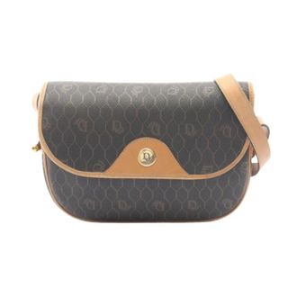 Dior Pre-owned Honeycomb PVC Coated Canvas Leather Shoulder Bag - Dames - Pre-owned - Bruin - Maat: ONE Size Leer