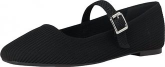 Mia Womens Brita-C Mary Jane Flat In Black