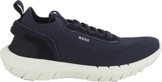 HUGO BOSS Sneaker BLU - Heren - Sneakers - Blauw - 43 EU - Leer - Schoenen