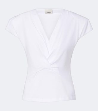 Isabel Marant Top Nadrine de jersey de algod&oacute;n