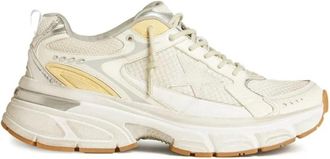 Golden Goose Leren Net en Su&egrave;de Ster Hak - Dames - Sneakers - Wit - 40 EU - Su&egrave;de - Schoenen