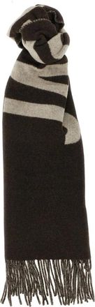 Jacquemus Sciarpa Le Carro a righe in misto lana - - Accessories - Donna - Marrone - ONE SIZE