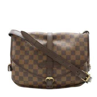 Louis Vuitton Pre-owned Cross Body Bags, female, Brown, Size: ONE SIZE Pre-owned Vintage Canvas Cross Body Bag