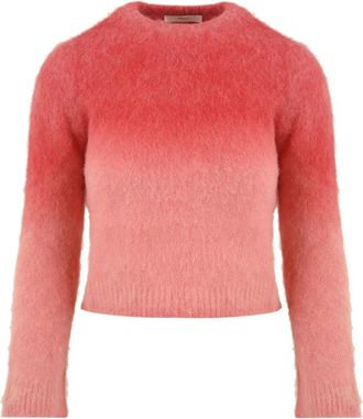 Akep Sweaters - Dames - Ronde hals truien - Roze - XS - Truien & Vesten